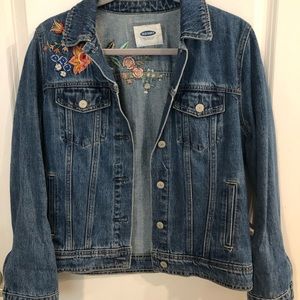 embroidered denim jacket